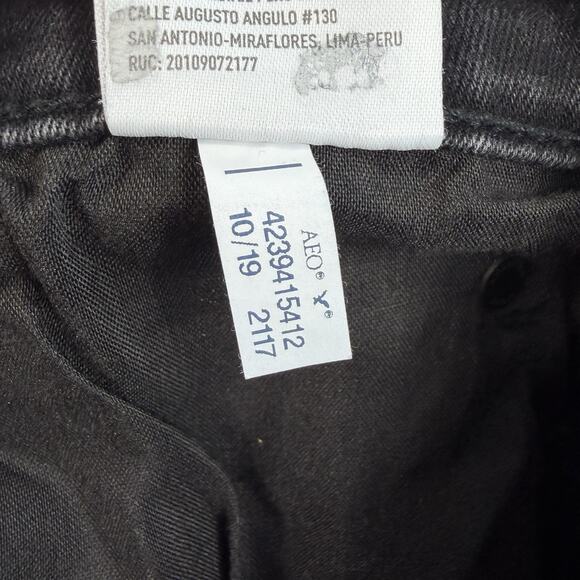 American Eagle Plus 20 Short 20P Jeans Highest Rise Flare Button Fly Stretch - Picture 10 of 16